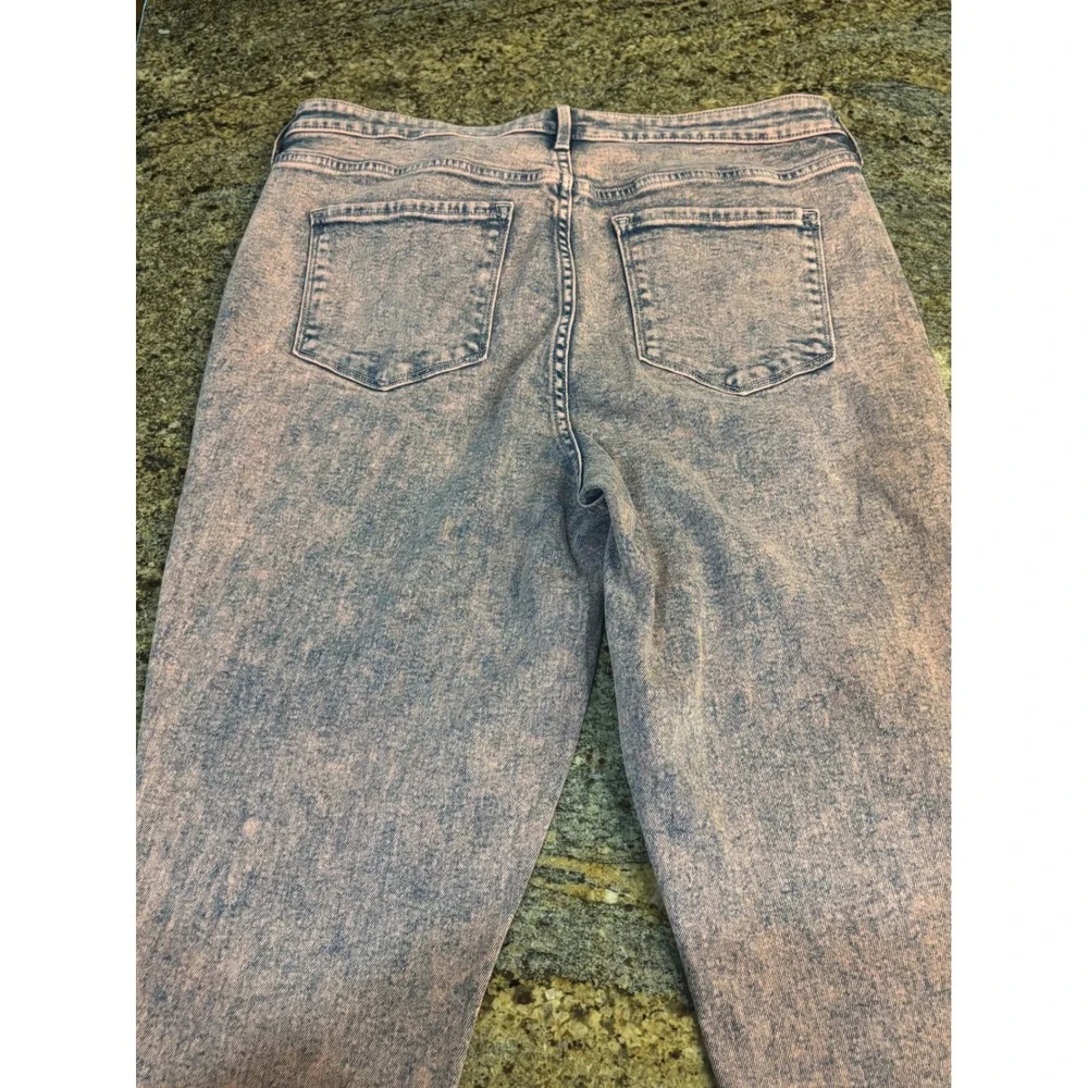 Old Navy Rockstar Super Skinny High Rise‎ Jeans Pink Acid Wash Size 16 Tall